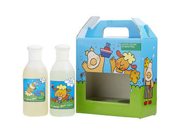 BENETTON ON BENNY'S FARM by Benetton EDT 6.7 OZ & SHAMPOO 6.7 OZ (FRESH WATER SCENT) For UNISEX