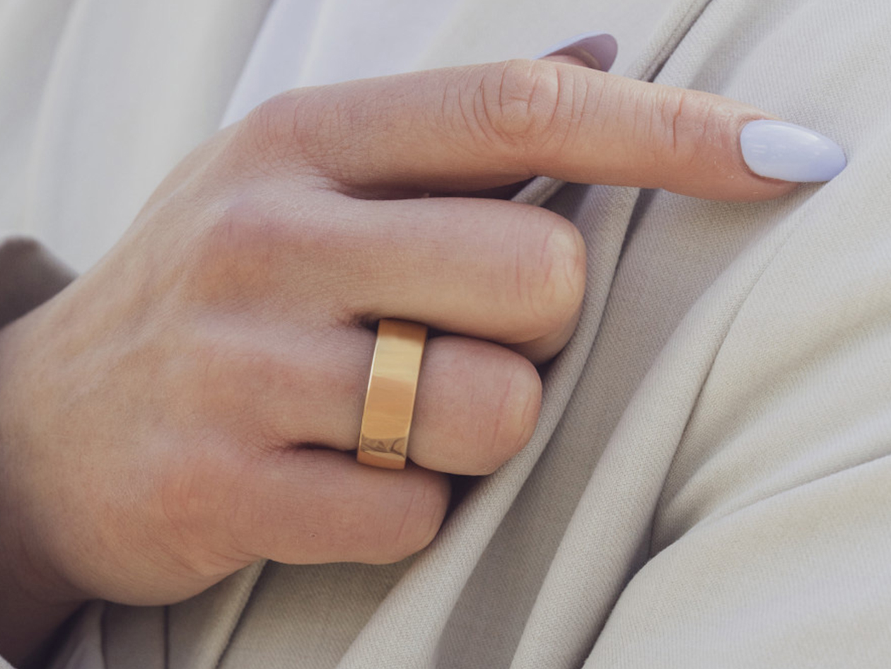 Circular Ring 2 - Advanced Health & Fitness Tracker Smart Ring (Gold/Size 14)