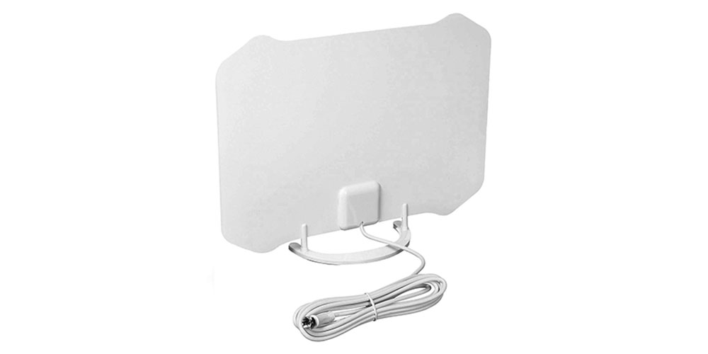 AT-133 Paper-Thin Indoor TV Antenna with Table Stand