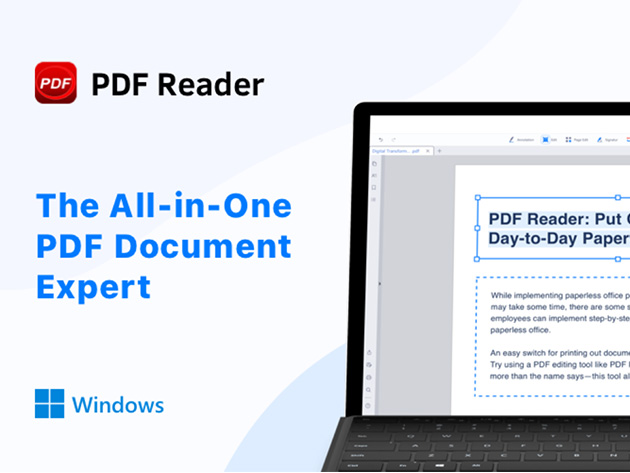 PDF Reader Pro: Lifetime License (Windows)