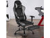 Costway Gaming Chair Racing High Back Office Chair w/ Footrest - Black