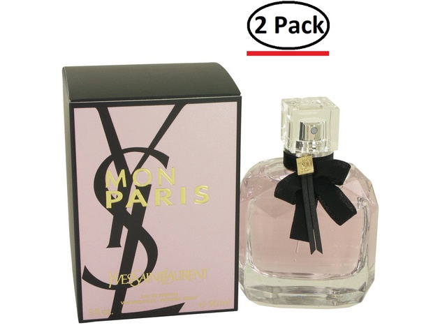 Mon Paris by Yves Saint Laurent Eau De Parfum Spray 3.04 oz for Women (Package of 2)