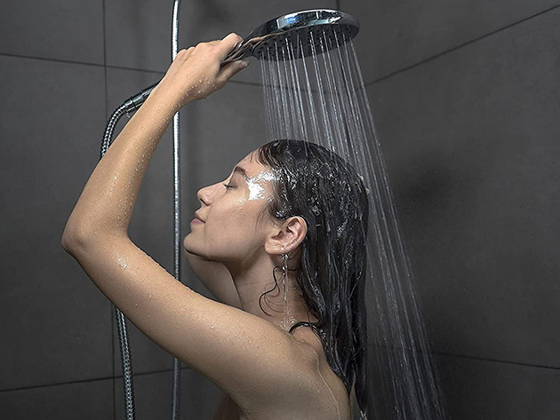 SparkPod Wide-Angle Handheld Shower Head with Hose