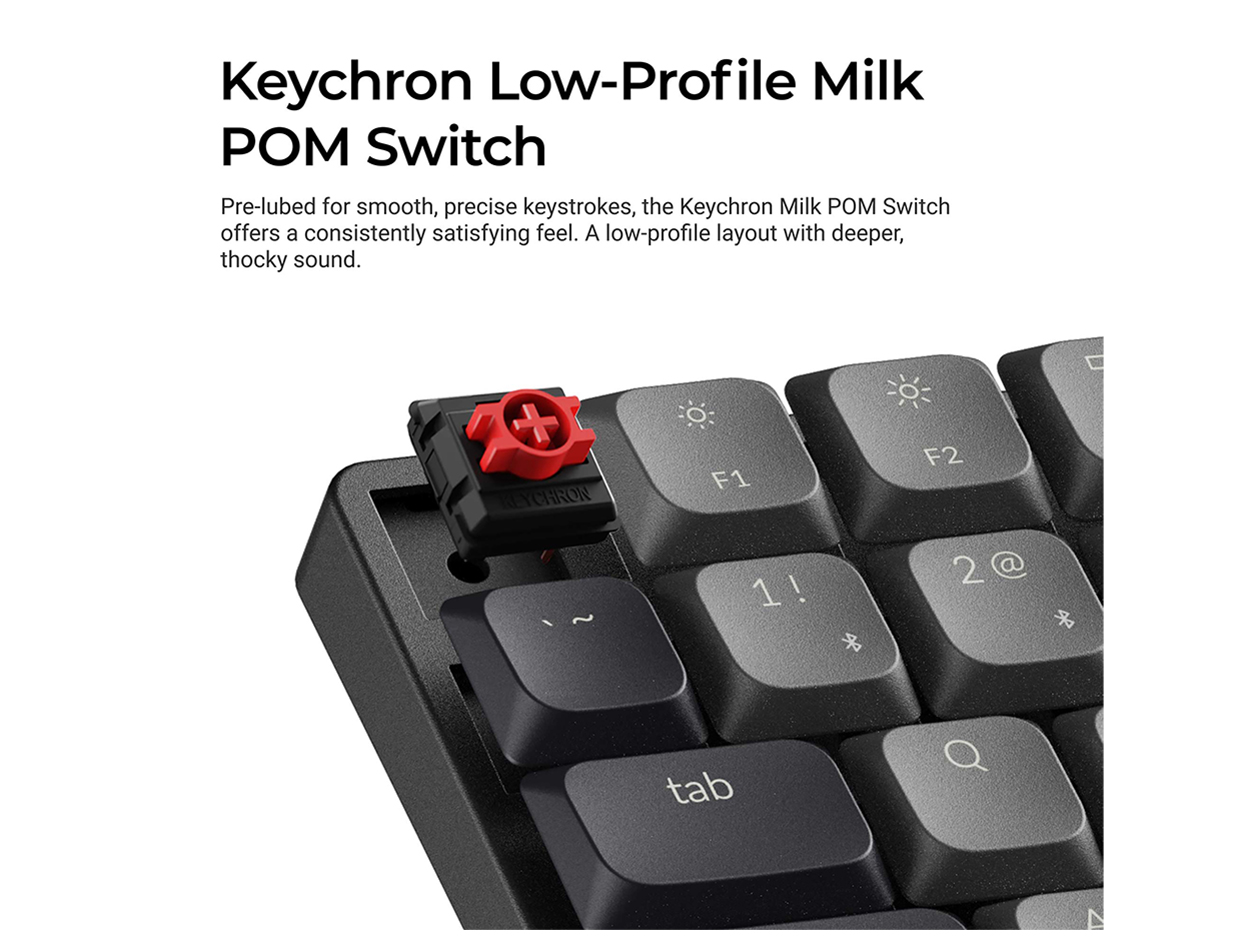 Keychron K3 QMK Wireless Mechanical Keyboard - RGB Backlight