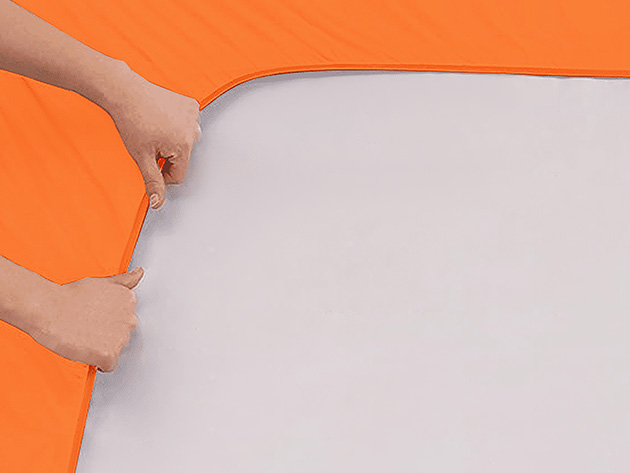 4-Piece Microfiber Sheet Set (Orange/King)