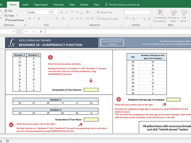 Excel Formulas Full Training Kit: Beginner to Advanced