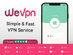 WeVPN: Fast, Secure & Affordable VPN Service (3-Yr Subscription)
