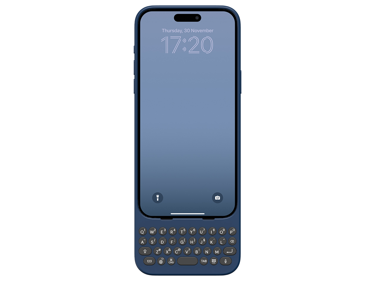 Clicks Keyboard Phone Case (Royal Ink/iPhone 15 Plus)