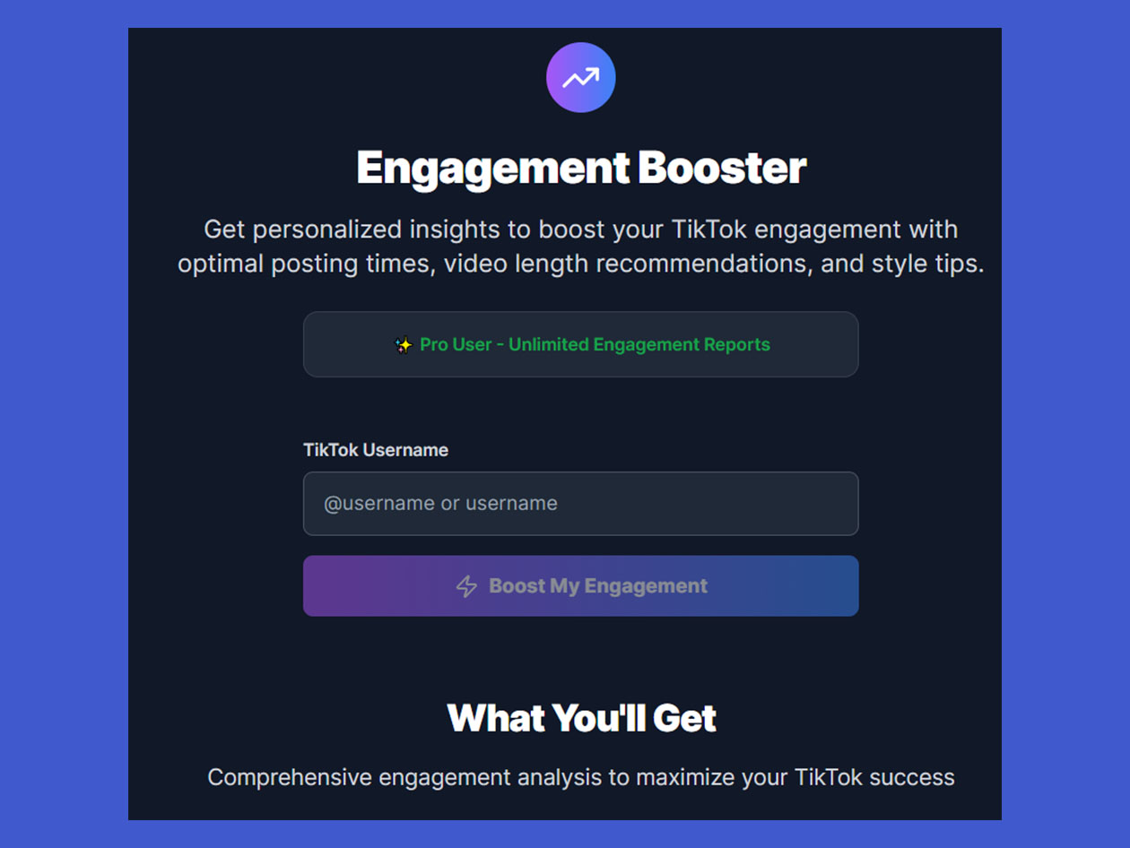 TikTokWizard Pro Plan: Lifetime Subscription