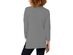 Karen Scott Women's Side-Ribbed Boat-Neck Sweater Grey Size Large