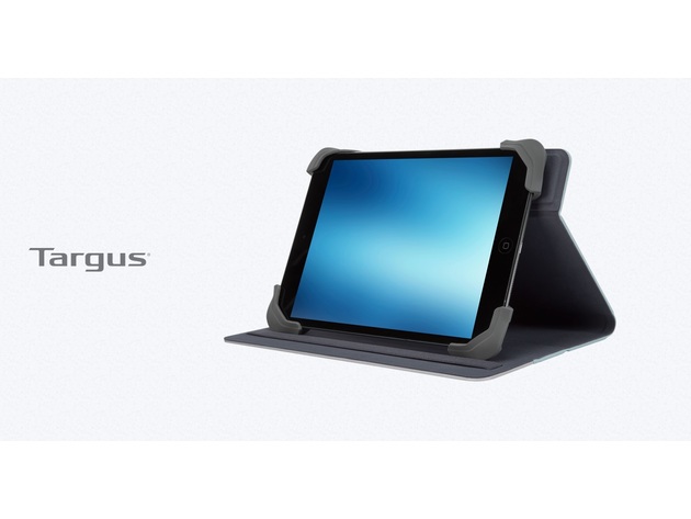 Targus Fit-n-Grip Universal 360° Rotating Case for 7 inch -8 inch Tablets, Blue/Gray (New Open Box)