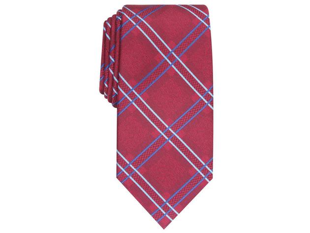 Perry Ellis Men's Denner Classic Plaid Tie Red Size Regular | StackSocial