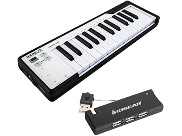 Kellards Arturia MicroLab Compact USB-MIDI Comprehensive Audio Controller-Black (Like New, Open Retail Box)