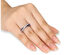 Created Blue Sapphire and Diamond Ring 1.10 Carat (ctw) in Sterling Silver - 8
