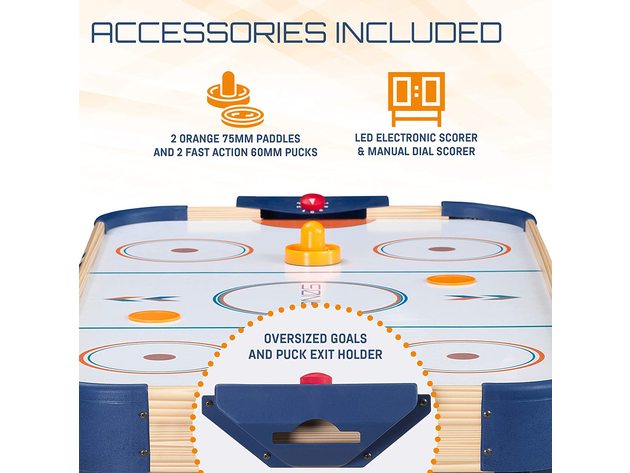 Lanos Air Hockey Table for Kids and Adults | 4 Foot Air Hockey Game Table-