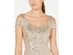 Calvin Klein Women's Sequin Cold-Shoulder Dress Beige Size 10