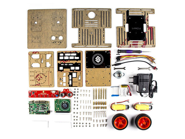 Raspberry Pi 3 Speech Controlled Smart Robot Car Kit