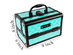 SHANY Mini Makeup Train Case With Mirror - TURQUOISE