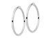 Jumbo Hoop Earrings in Sterling Silver 3 Inch (5.0mm)