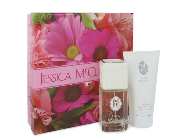 JESSICA Mc CLINTOCK by Jessica McClintock Gift Set -- 3.4 oz Eau De Parfum Spray + 5 oz Body Lotion