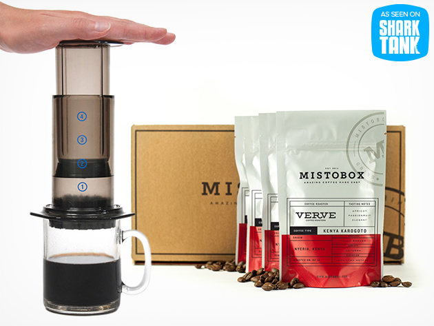 The MistoBox Coffee Bundle: Coffee Press + Coffee Delivery