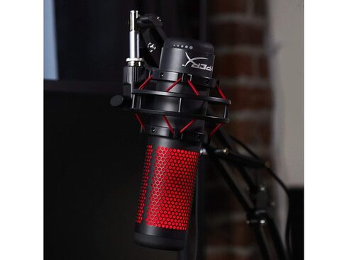 HyperX QuadCast Wired Multi-Pattern USB Electret Condenser