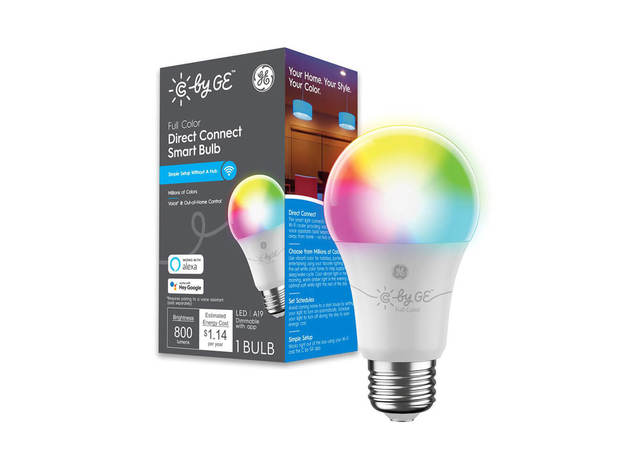 Cync by GE 93128981 Full Color Direct Connect Smart Bulb (1 LED A19 Bulb)