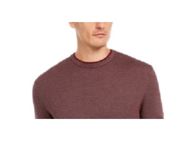 Tasso Elba Men's Supima Cotton Crewneck SweaterDark Brown Size XX-Large