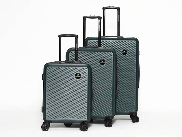 Vittorio Passo 3-Piece Luggage Set (Green)