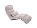Costway Folding Lazy Sofa Chair Stylish Sofa Couch Beds Lounge Chair W/Pillow Beige