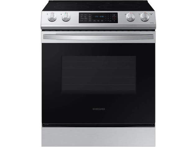 Samsung NE63T8311SS 6.3 cu. ft. Front Control Slide-In Electric Range with Convection & Wi-Fi