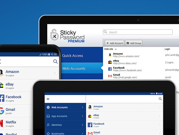 Sticky Password Premium: 3-Yr Subscription - 5 Users