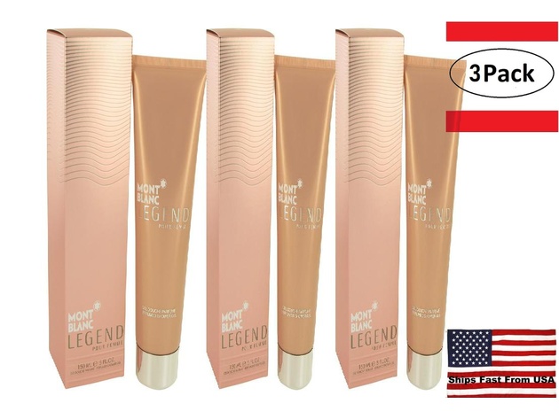 3 Pack MontBlanc Legend by Mont Blanc Shower Gel 5 oz for Women