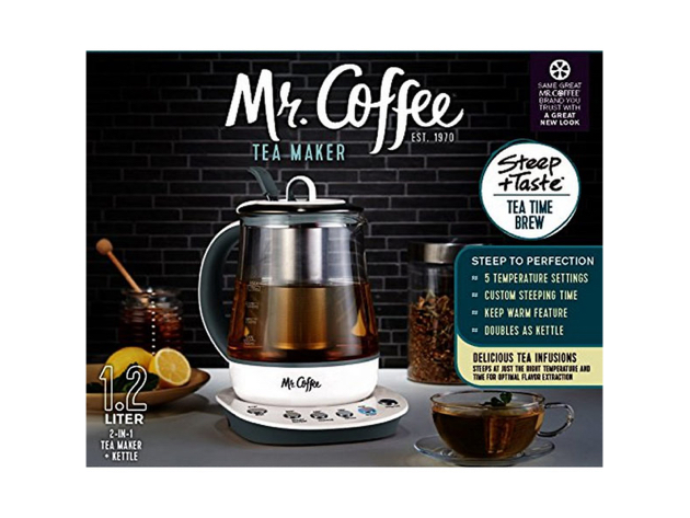 Mr. Coffee BVMC-HTK100 1.2 L Hot Tea Maker and Kettle White - White