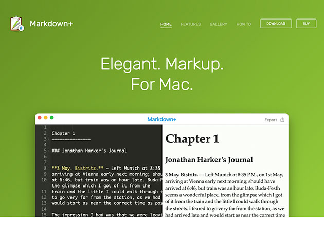 Markdown+ Markup Editor