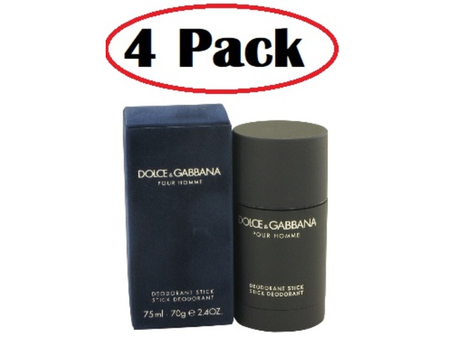 4 Pack of DOLCE & GABBANA by Dolce & Gabbana Deodorant Stick 2.5 oz