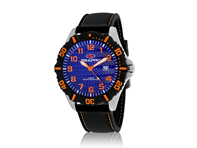 Seapro Men's Trooper Watch (Blue/Black/Orange)