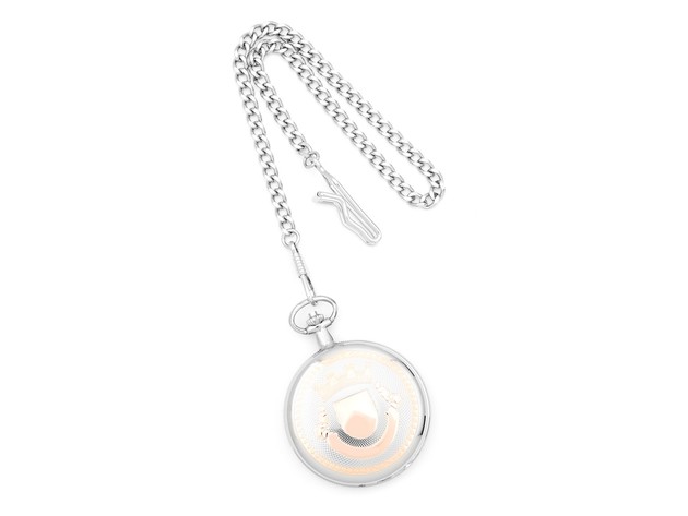 Charles Hubert 2-tone Rose Finish 17Jewel Brass Pocket Watch