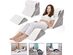 BRITENWAY Bed Wedge Pillow Set  4pc Orthopedic Wedge Pillow Set for Sleeping