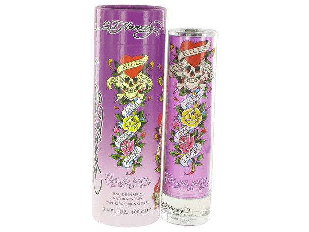 Ed Hardy Femme Eau De Parfum Spray 3.4 oz For Women 100% authentic perfect as a gift or just everyday use