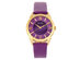 Bertha Ida Mother-of-Pearl Leather-Band Watch (Purple)