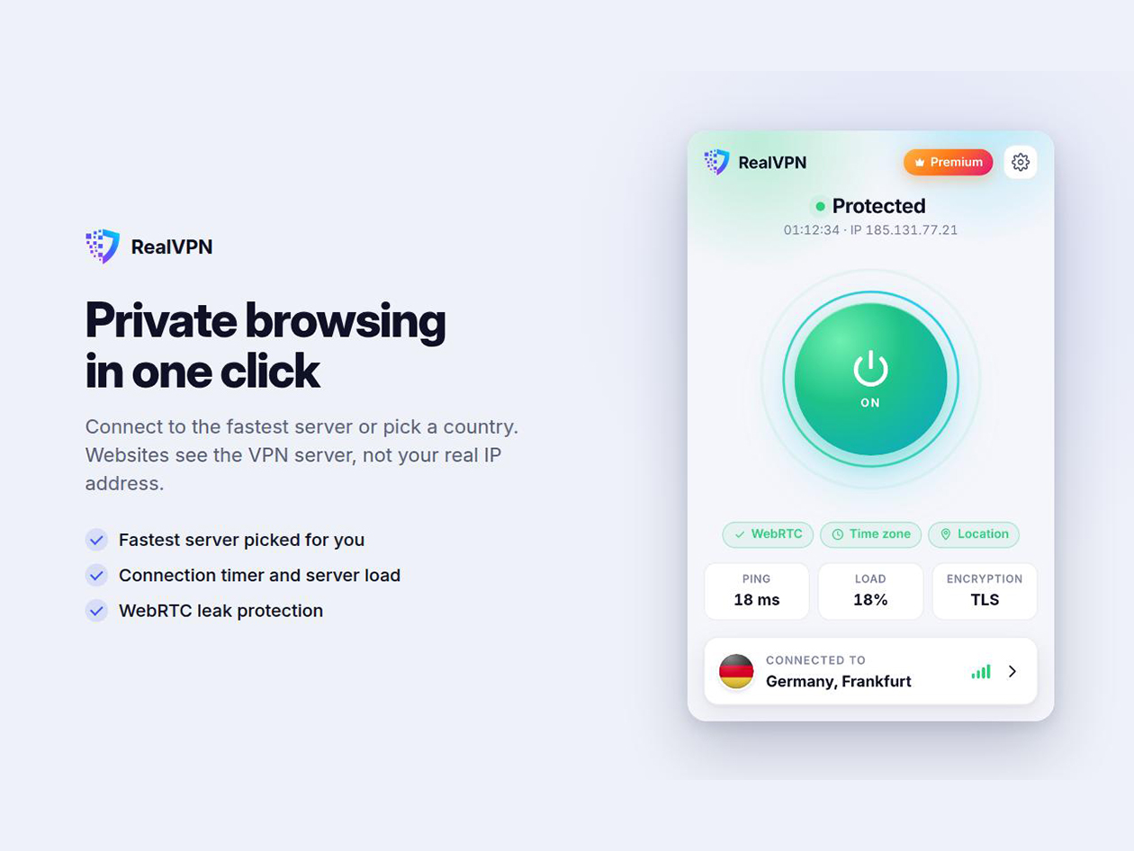 RealVPN: Lifetime Subscription