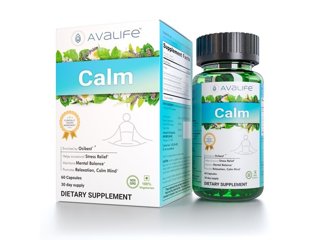 Avalife Calm Nat Ural Stress And Anxiety Relief Supplements For Relaxation For Men And Women 5470