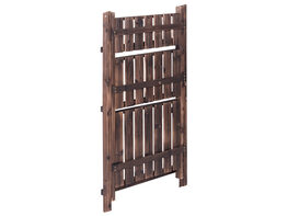 Costway 3 Tier Outdoor Wood Design Flower Pot Shelf Stand Folding Display Rack Garden - as pic