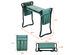 Costway Folding Garden Kneeler and Seat Bench w/2 Bonus Tool Pouches & EVA Foam Pad - Green