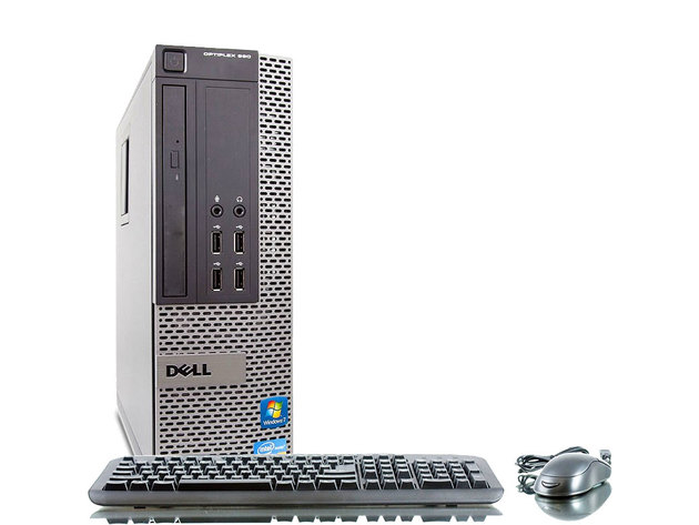 Dell Optiplex 990 Desktop Computer PC, 3.20 GHz Intel i5 Quad Core Gen 2, 8GB DDR3 RAM, 250GB SATA Hard Drive, Windows 10 Professional 64bit (Renewed)