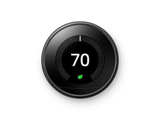Nest Smart Learning Wi-Fi 3rd Gen Programmable Thermostat Mirror Black (T3018US) (Used, Open Retail Box)