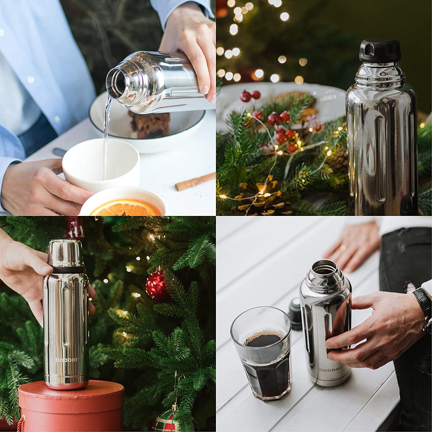 Bobber 16oz Classic Stainless Steel Vacuum Insulated Thermo Flask