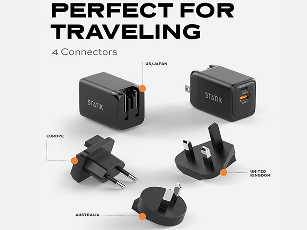 Statik® 48W BlitzCharge™ Dual Power Adapter