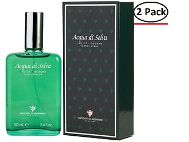Acqua Di Selva By Visconti Di Modrone Eau De Cologne Spray 3.3 Oz For Men (Package Of 2)